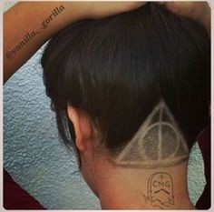 Diseños socavados de harry potter: harry potter,  peinados bob  
