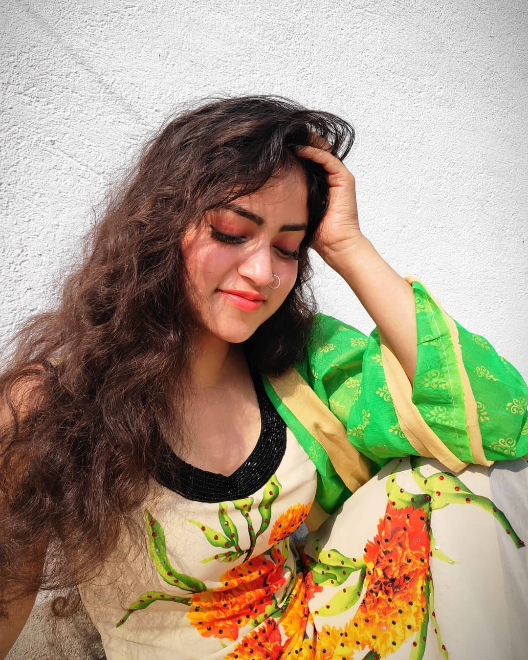Sencilla Farhina Parvez Jarimari: Sesión de fotos,  Farhina Parvez Jarimari  