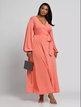 Orange and pink dresses ideas with cocktail dress, gown, formal wear, maxi dress: Cocktail Dresses,  Maxi dress,  Formal wear,  Plus size outfit,  Orange And Pink Outfit,  Fashion To Figure,  Orange Dress  