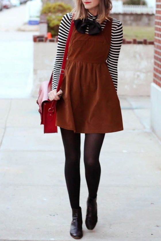 Ankle boots to wear with dresses: Boot Outfits,  Street Style,  Jumper Dress  