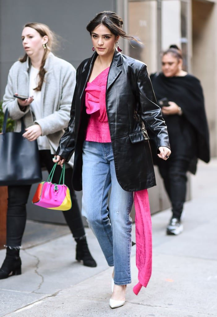 Conjunto rosa Pinterest con camisa sin mangas, camisa de vestir, pantalones
