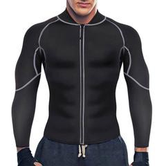 Chaqueta deportiva de neopreno de manga larga para pérdida de peso para hombre - Nebility