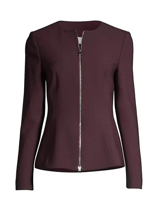 Chaqueta de chándal granate de General Hospital Finola Hughes