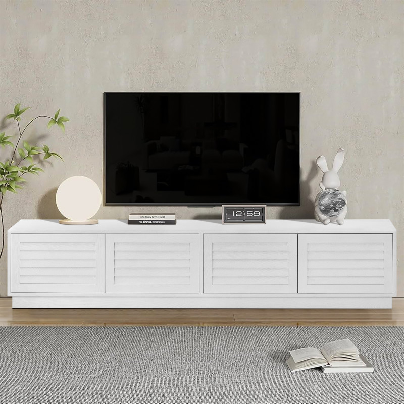 Owen 4 Doors White Entertainment TV Unit