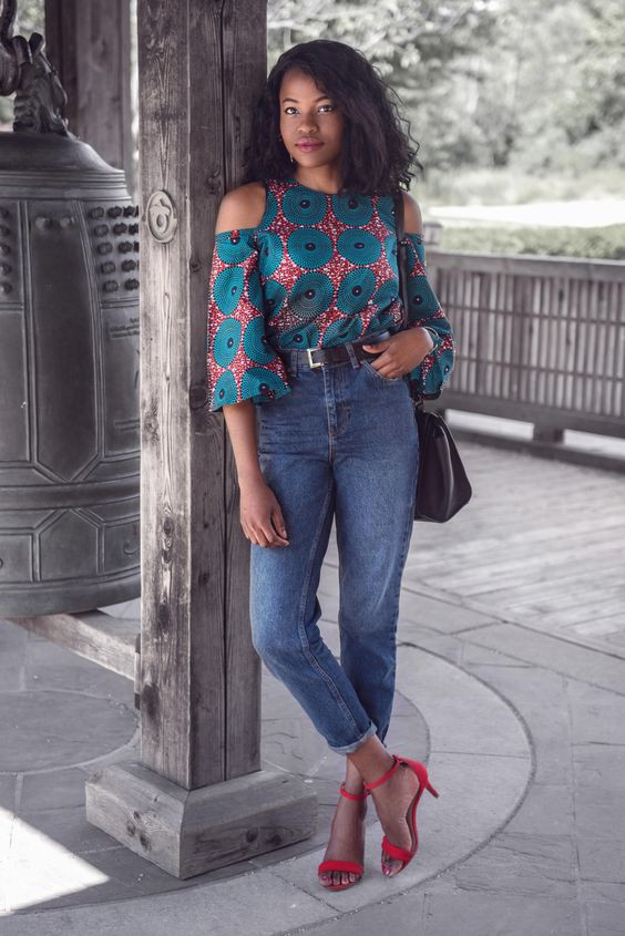 Stylish african print tops african wax prints